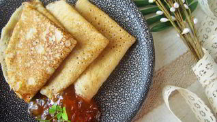 Постные блины на опаре