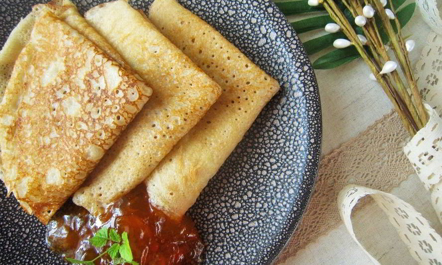 Рецепт постных блинов на опаре