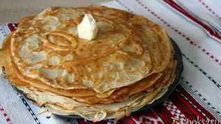 Сладкие блинчики на кислом молоке