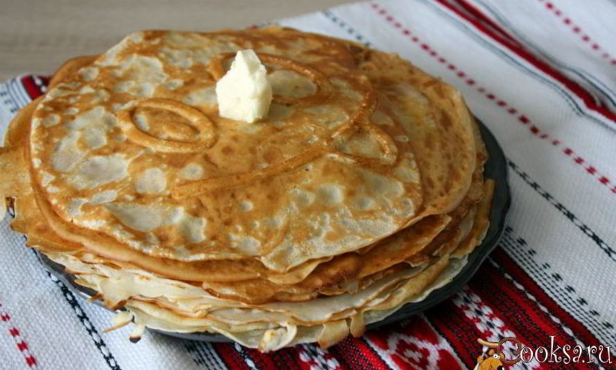 Рецепт сладких блинчиков на кислом молоке