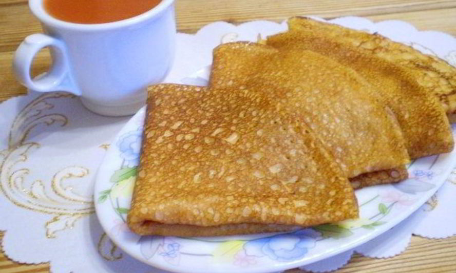 Рецепт томатных блинов