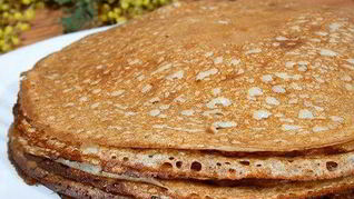 Тонкие блинчики на кефире