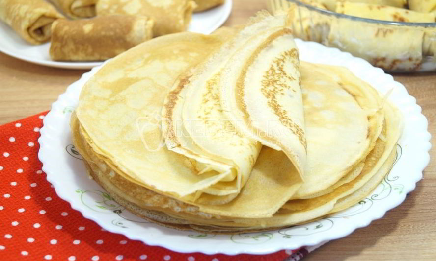 Рецепт тонких блинов на молоке