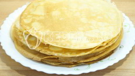 тонкие блины на молоке