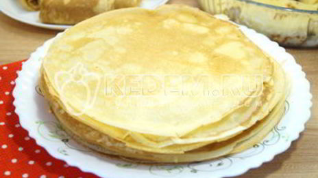 тонкие блины на молоке