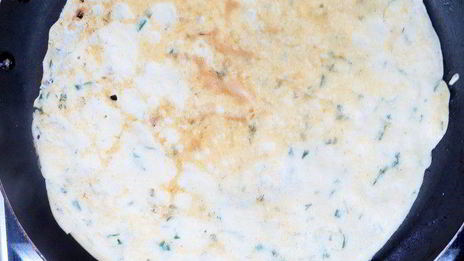 творожные блинчики с зеленью