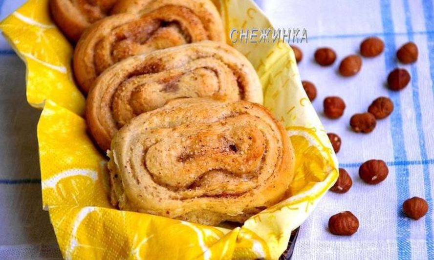 Рецепт булочек на фундуке с корицей