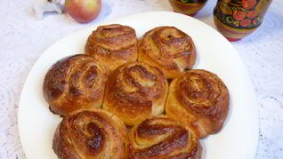 Булочки Розочки из дрожжевого теста