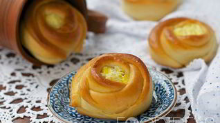 Булочки Розочки с творогом