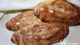 Дрожжевые булочки с семенами льна