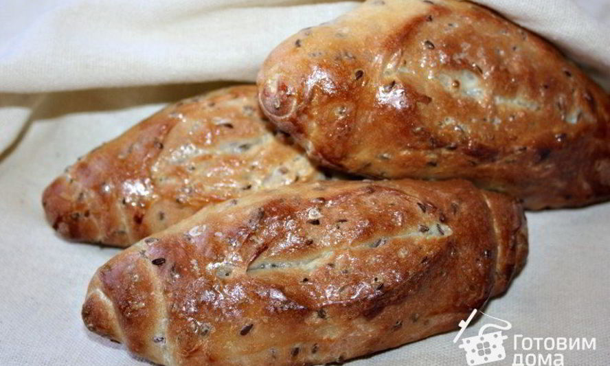 Рецепт дрожжевых булочек с семенами льна