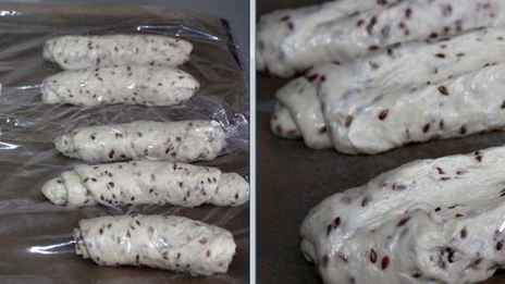 дрожжевые булочки с семенами льна