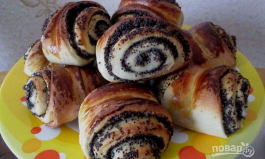 Рецепт маковых булочек