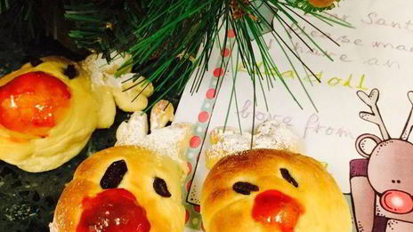 рождественские булочки рудольф