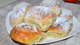 Творожные булочки с маком