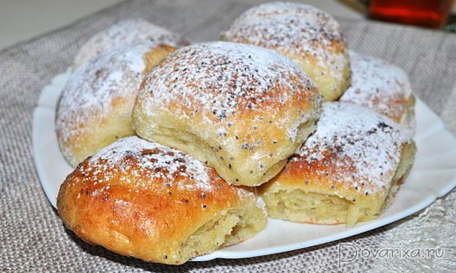 Рецепт творожных булочек с маком