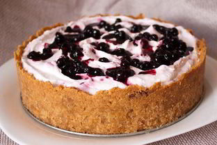 Черничный чизкейк без выпечки