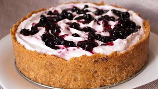 Черничный чизкейк без выпечки