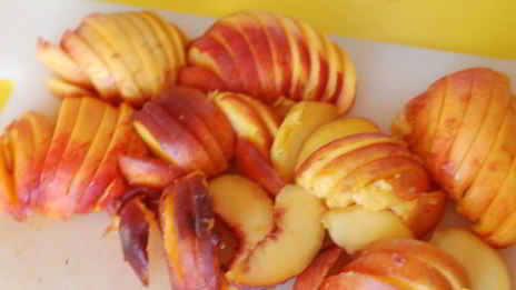 чизкейк персики в облаках