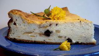 Чизкейк с грушей и шоколадом