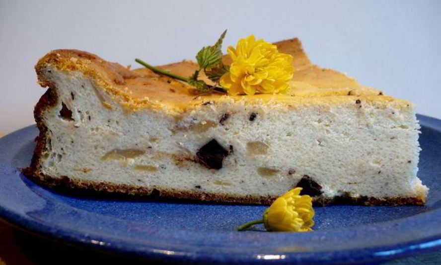 Рецепт чизкейка с грушей и шоколадом