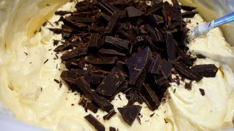 чизкейк с грушей и шоколадом