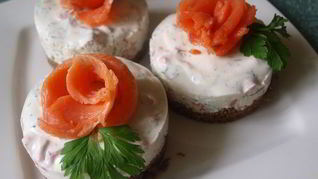 Чизкейк с семгой