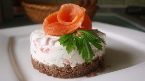 чизкейк с семгой