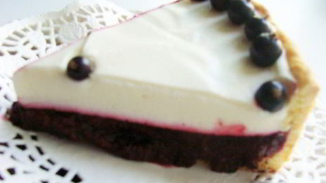 чизкейк со смородиной, маскарпоне и апельсиновым тестом