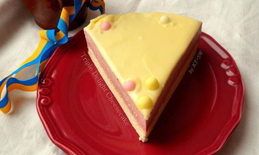 Рецепт чизкейка тройное удовольствие