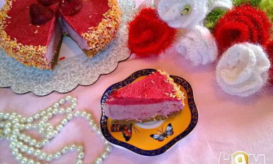 Рецепт клубничного чизкейка без сыра