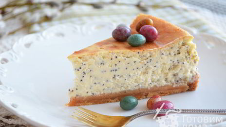 марципановый чизкейк с маком