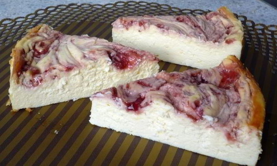 Рецепт мраморного чизкейка без основы