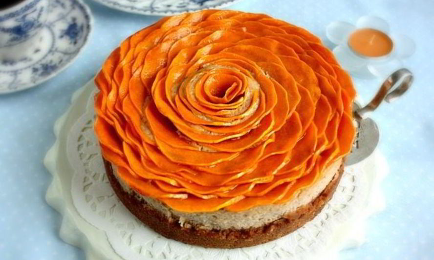 Рецепт пряного чизкейка тыквенная роза