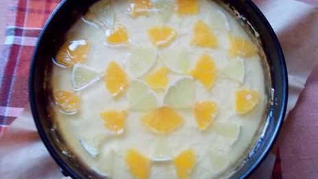 псевдочизкейк с лаймом и мандаринами