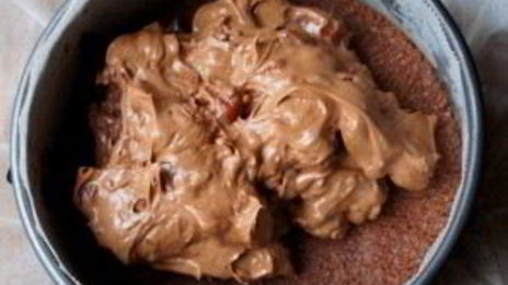 шоколадный чизкейк с вишней