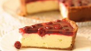 Вишневый чизкейк с домашним творогом
