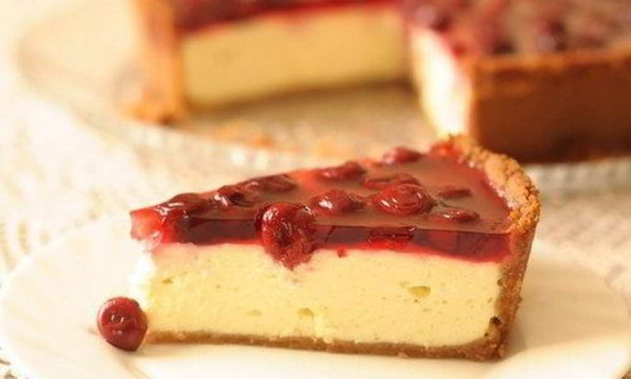 Рецепт вишневого чизкейка с домашним творогом