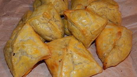 домашние слойки с печенью