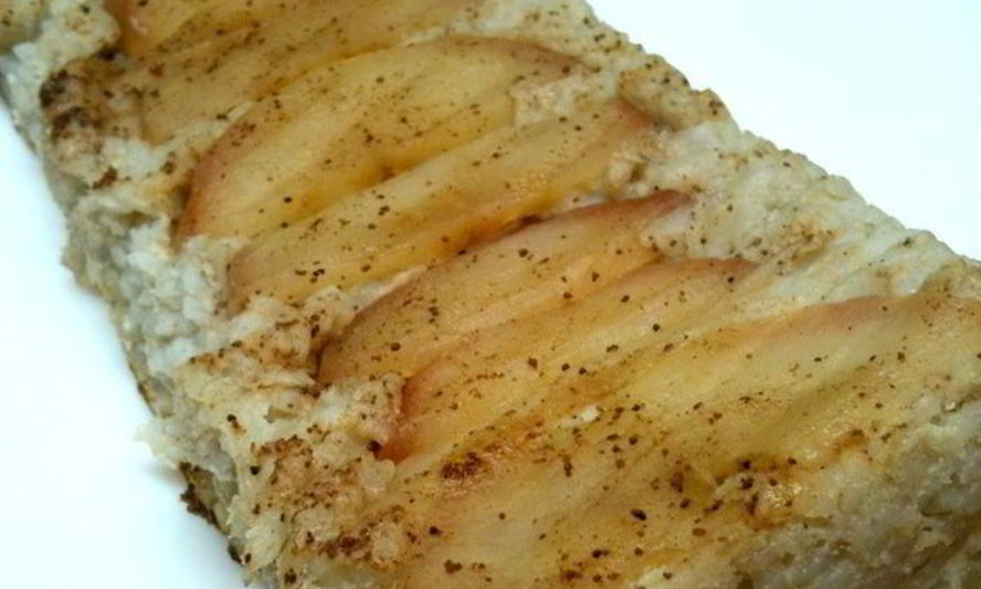 Рецепт бананова-рисового кекс с яблоками