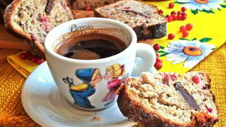 Кекс банановый с шоколадным сюрпризом