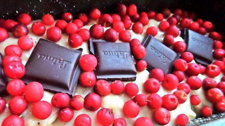 кекс банановый с шоколадным сюрпризом