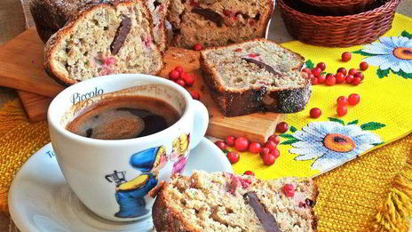 кекс банановый с шоколадным сюрпризом