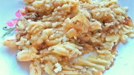 кекс банановый с шоколадным сюрпризом