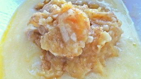 кекс банановый с шоколадным сюрпризом