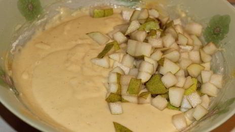 кекс с грушей