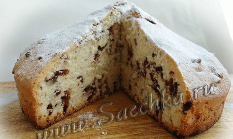 Рецепт кекса с коньяком и шоколадом