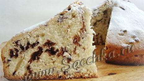 кекс с коньяком и шоколадом