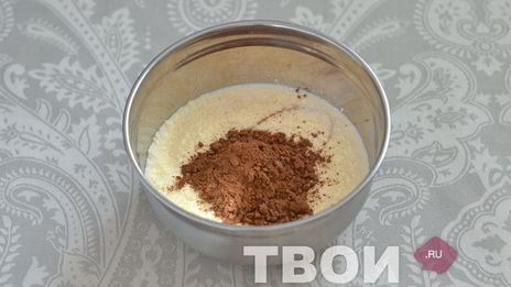 кекс с шоколадным ганашем