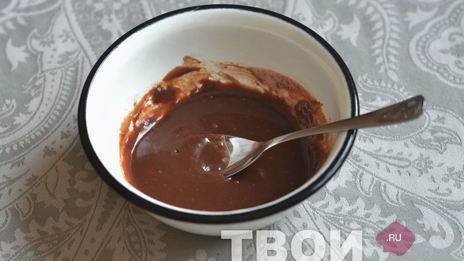 кекс с шоколадным ганашем